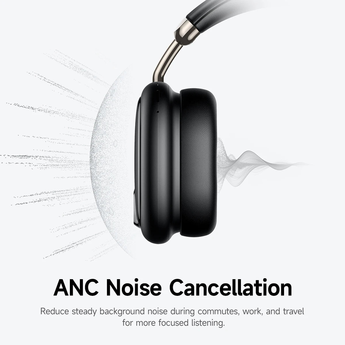 HOCO W76 ANC Wireless Headphones with Smart Display