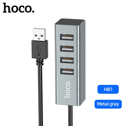 HOCO HB1 4-Port USB 2.0 High-Speed Hub
