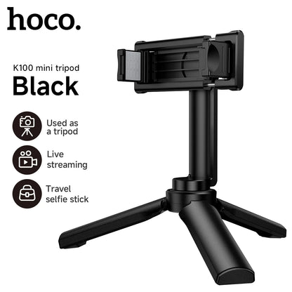 HOCO K100 3-in-1 Mini Tripod for Smartphones and Action Cameras
