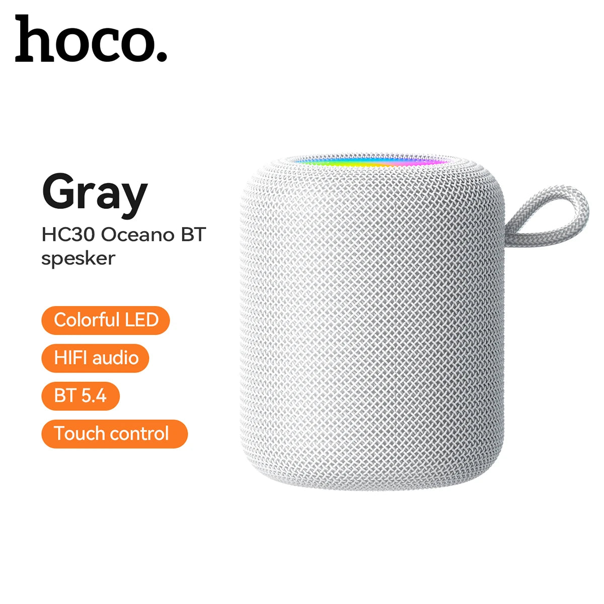 HOCO HC30 LED Mini Bluetooth Speaker – 5W Portable Sound