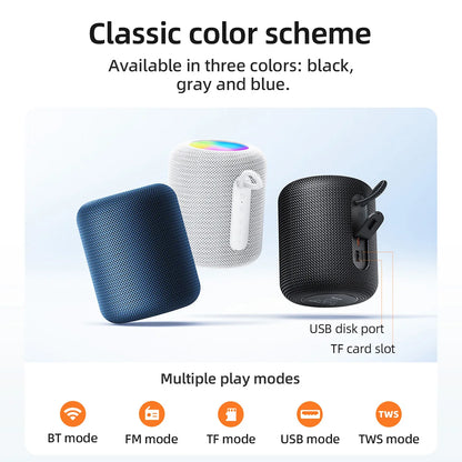 HOCO HC30 LED Mini Bluetooth Speaker – 5W Portable Sound