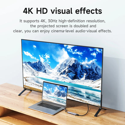 HOCO HB27 5-in-1 USB-C Hub with 4K HDMI and PD