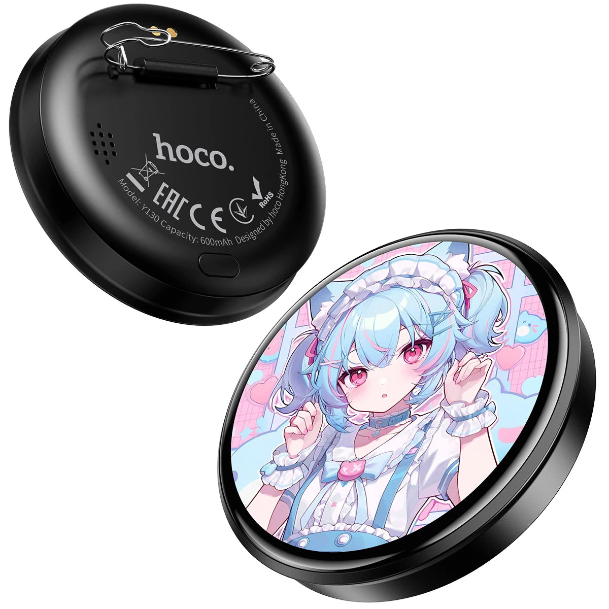 HOCO Y130 Electronic Display Badge with 1.85” HD Touch Screen