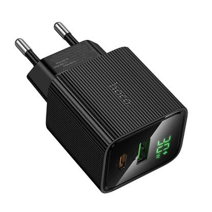 HOCO CS84A 30W GaN Fast Charger with Digital Display