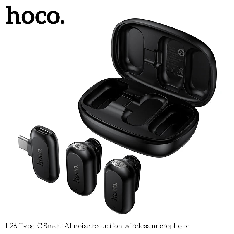 HOCO L26 Wireless Lavalier Microphone for USB-C