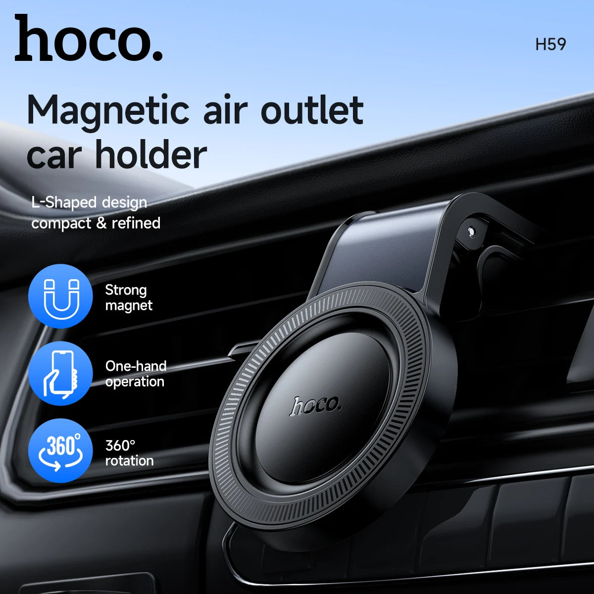 HOCO H59 Magnetic Air Vent Car Mount