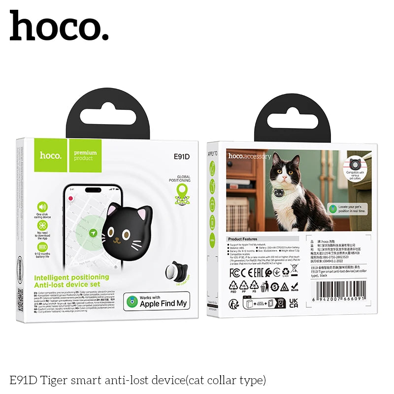 HOCO E91K Smart Pet Tracker para Apple Find My