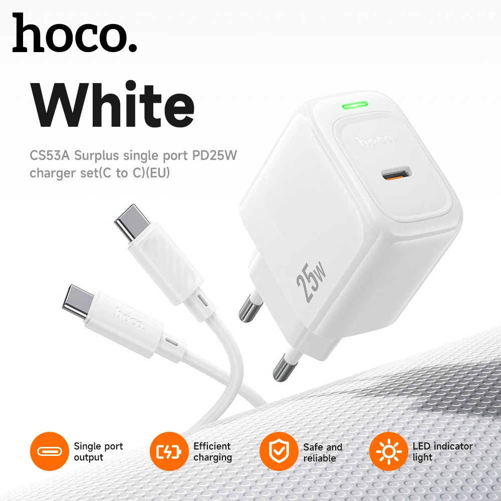 HOCO CS53A USB-C PD 25W Wall Charger