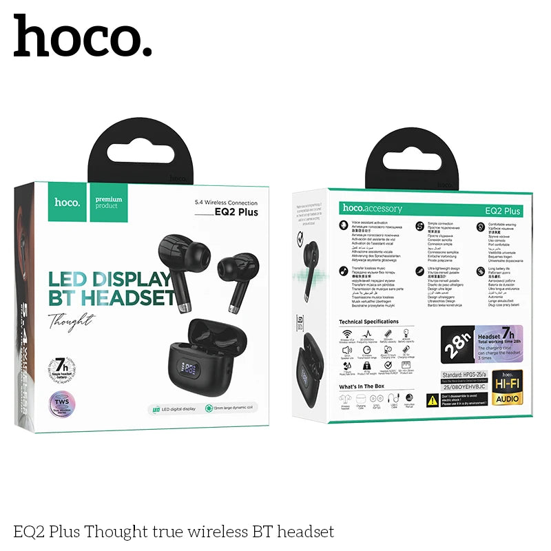 HOCO EQ2 Plus True Wireless Earbuds