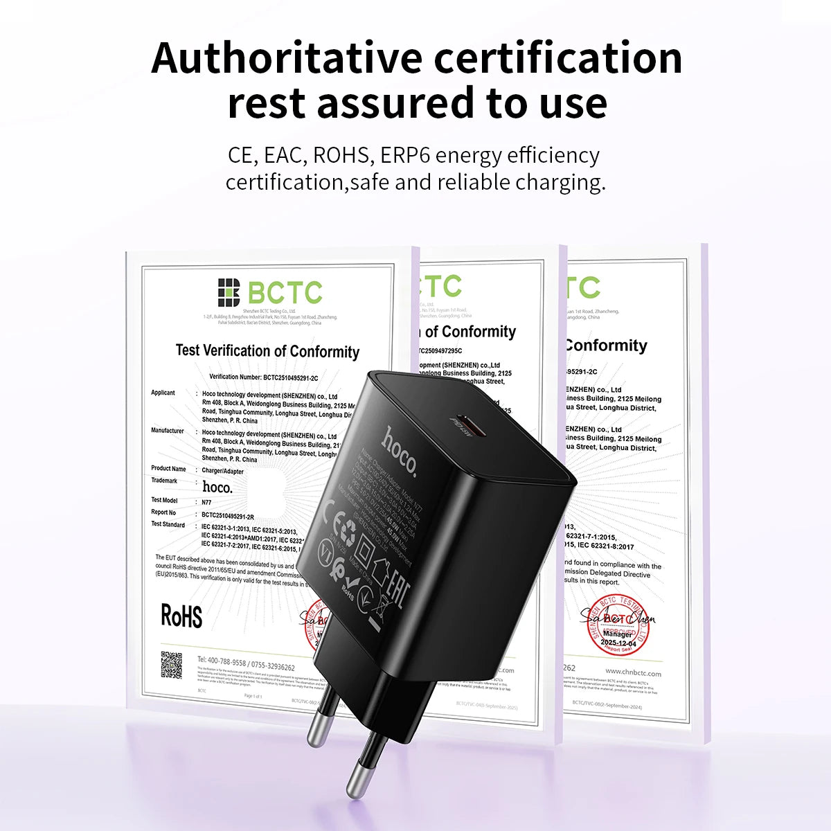 HOCO N77 45W GaN USB-C Charger with USB-C Cable