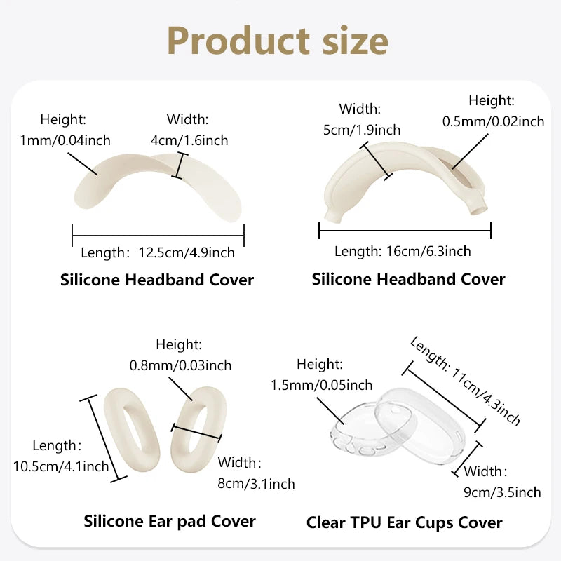 HOCO 4-in-1 Silicone Protective Case Kit for W65 & W65 Plus