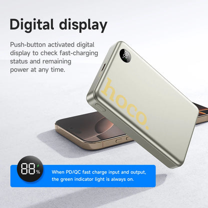 HOCO Q34 10000mAh Magnetic Wireless Power Bank with LED Display