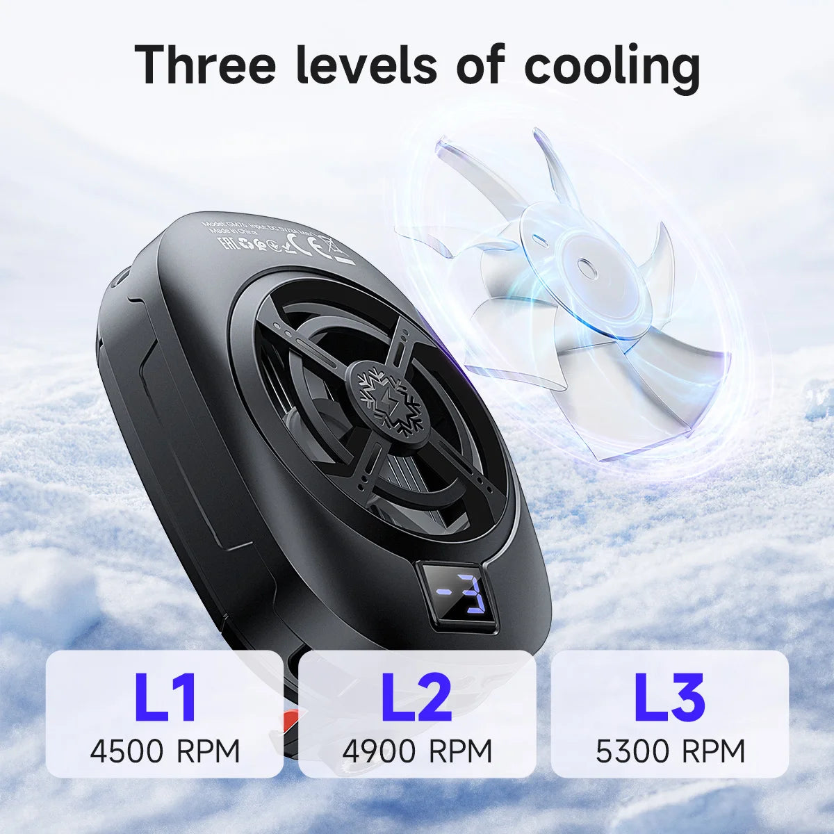 HOCO GM76 Magnetic Phone Cooler with RGB Display