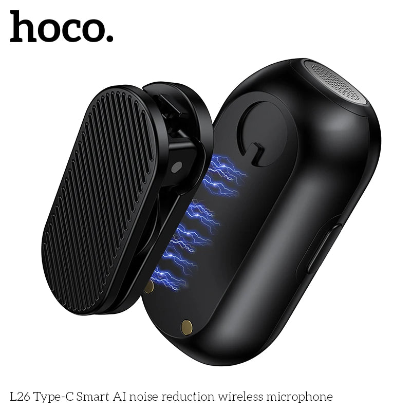 HOCO L26 Wireless Lavalier Microphone for USB-C
