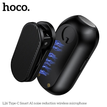 HOCO L26 Wireless Lavalier Microphone for USB-C