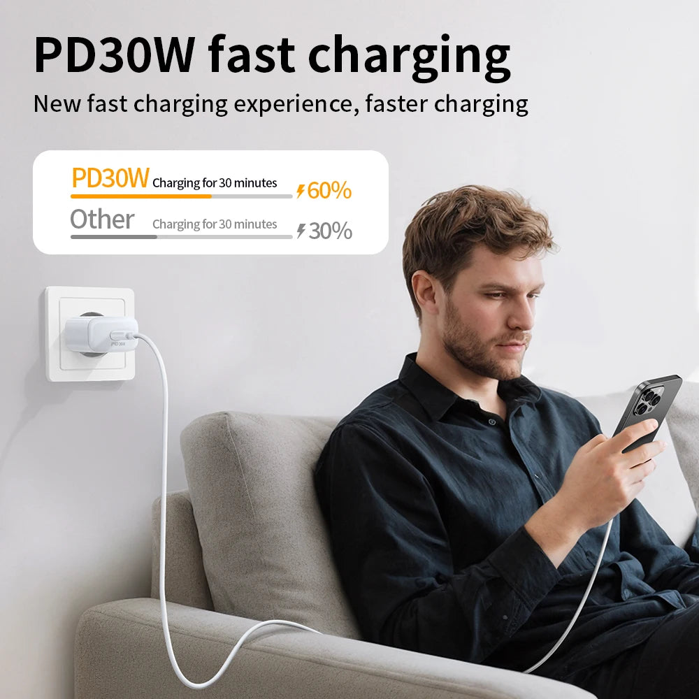 HOCO C76A Pro 30W USB-C PD Fast Charger
