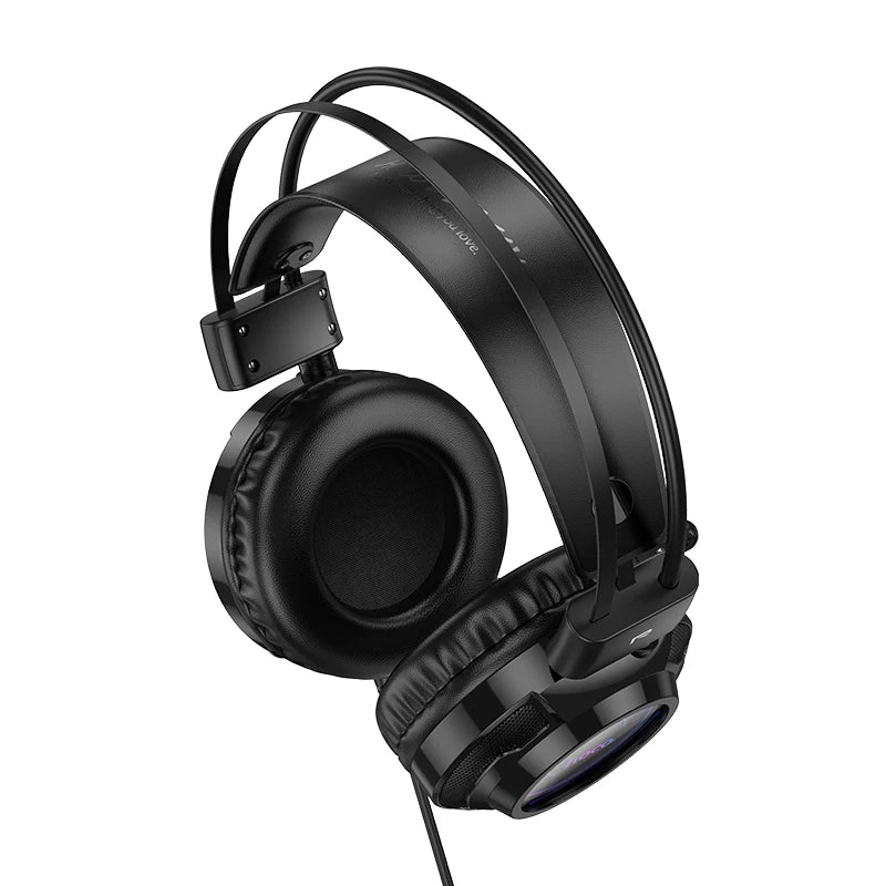 HOCO W110 RGB Gaming Wired Headset with Noise-Canceling Mic