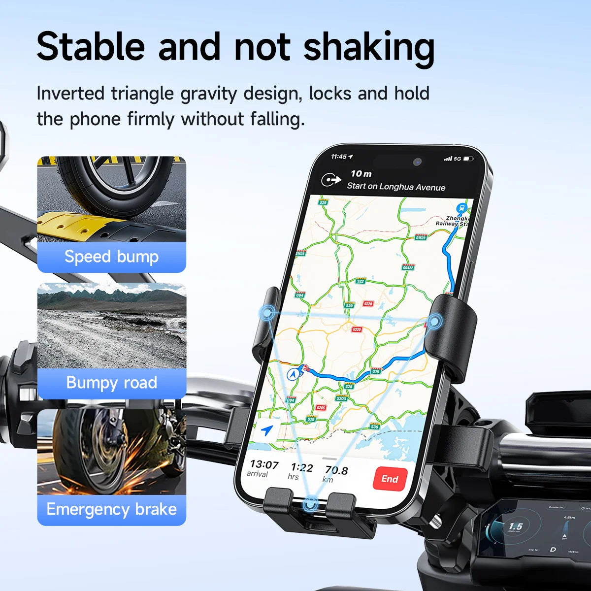 HOCO H85 360° Bicycle & Motorcycle Phone Holder