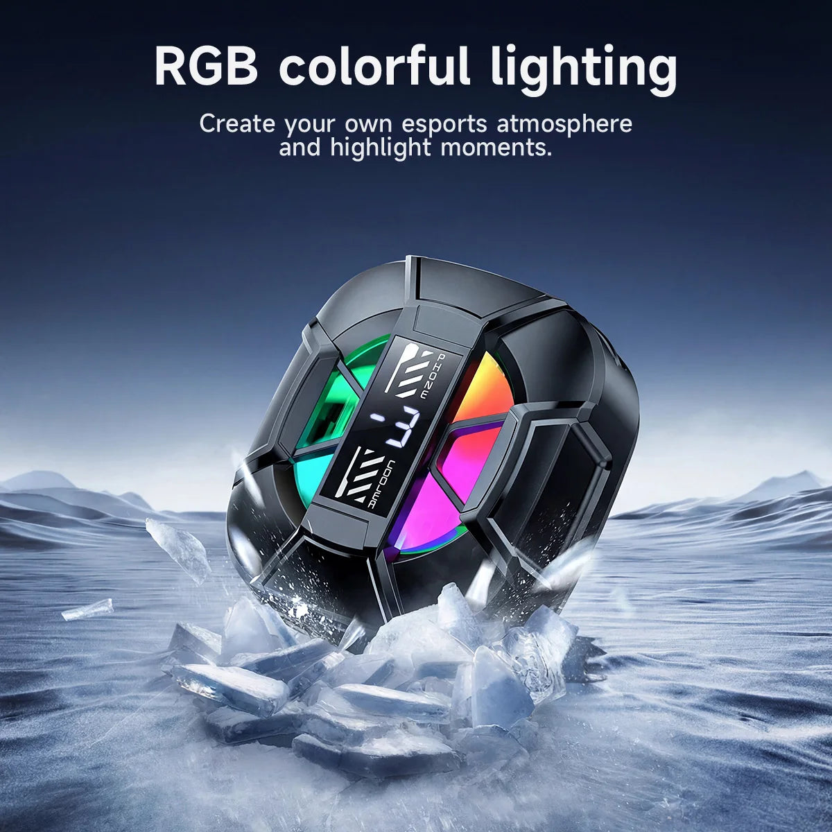 HOCO GA5 Magnetic Phone Cooler with Digital Display and RGB