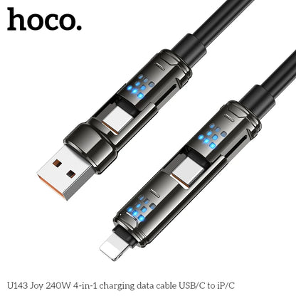 HOCO U143 4-in-1 Fast Charging Cable 240W