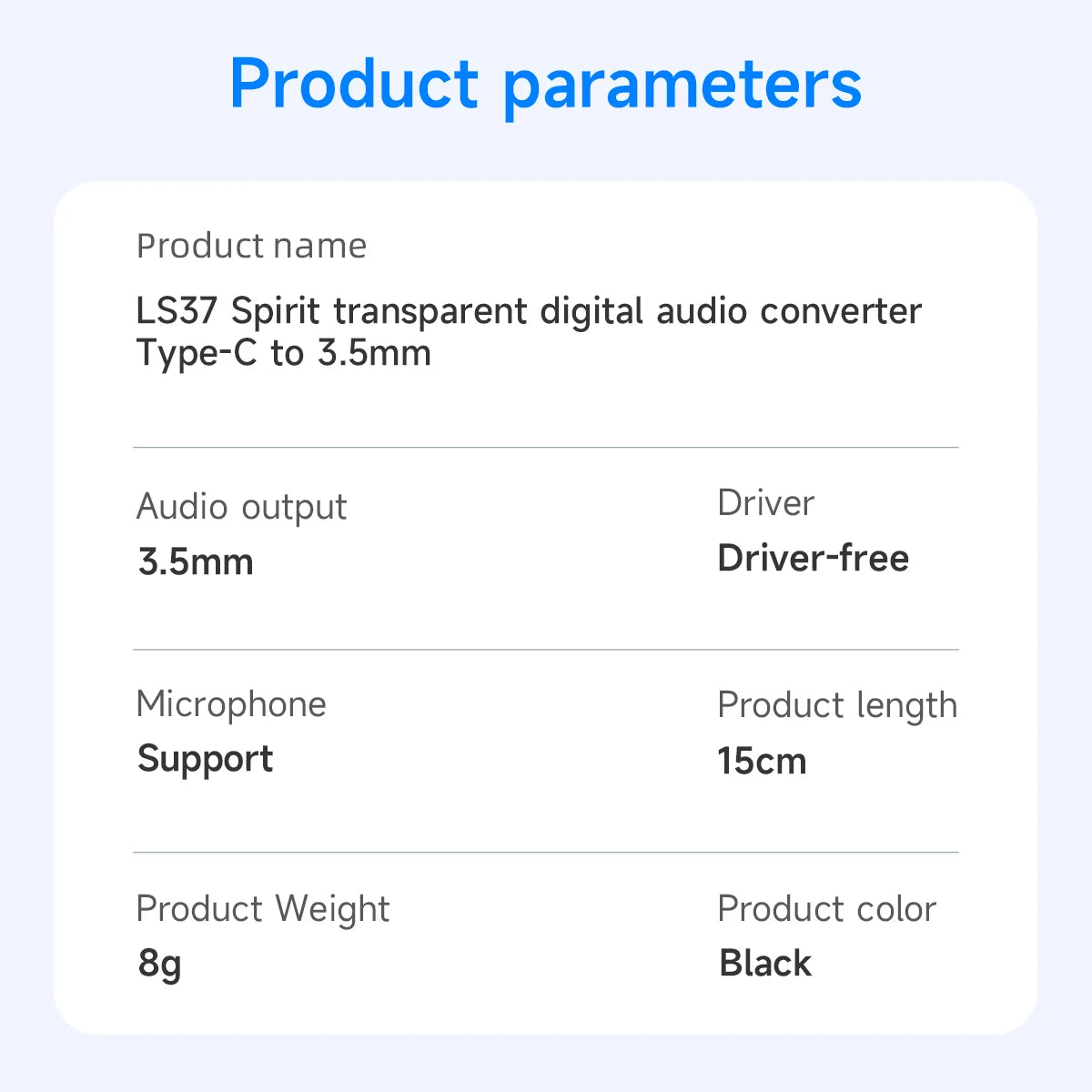 HOCO LS36 USB-C to 3.5mm Audio Adapter with DAC