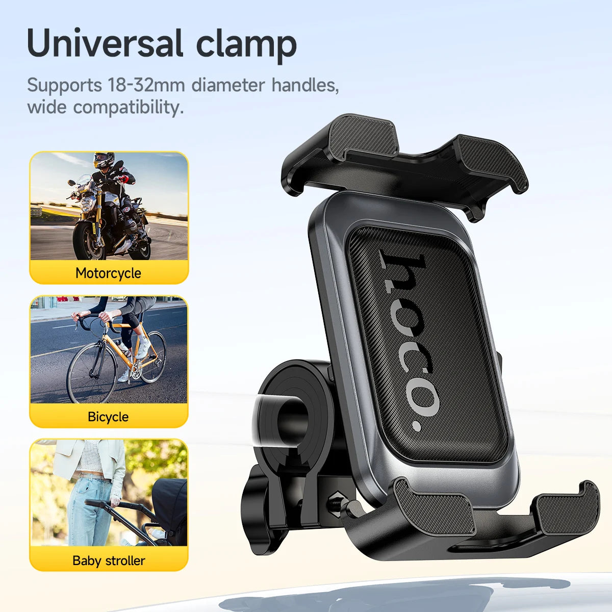 HOCO H78 Bicycle & Motorcycle Phone Mount with 360° Rotation