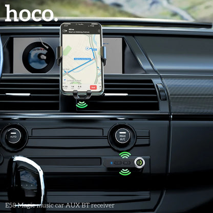 HOCO E58 Bluetooth AUX 3.5mm Receiver with Microphone