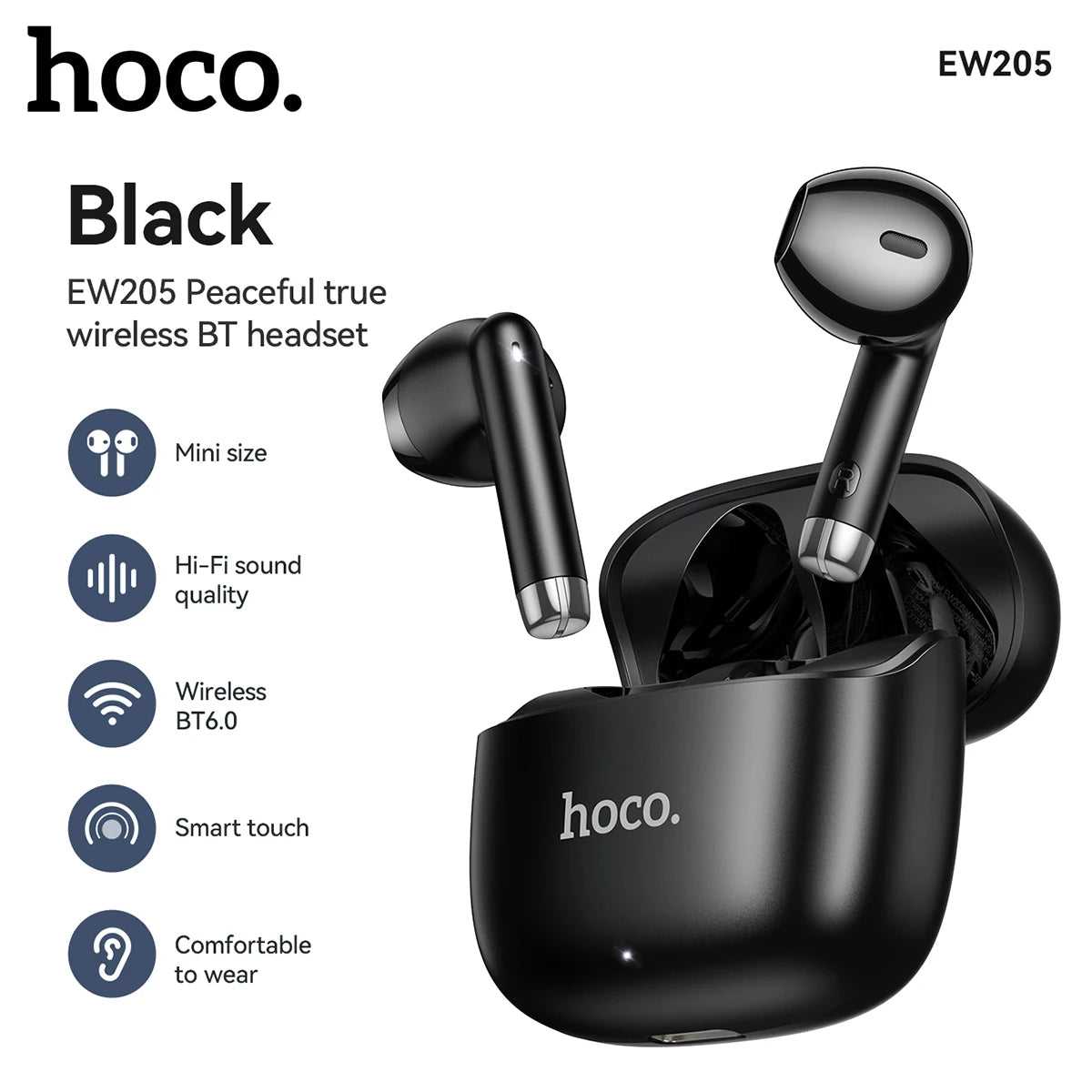 HOCO EW205 Mini Semi-In-Ear Wireless Earbuds