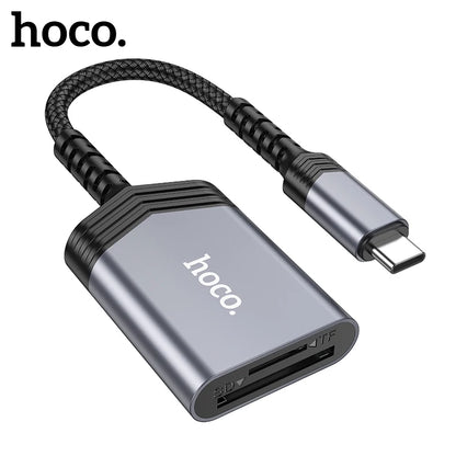 HOCO UA25 USB-C OTG 2-in-1 Card Reader for SD and MicroSD