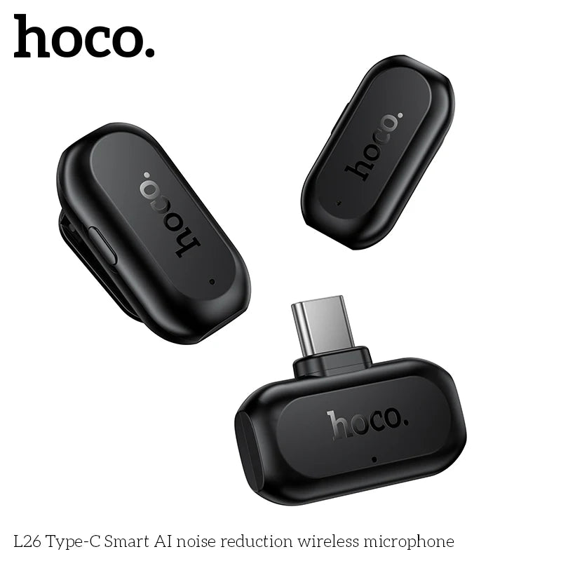 HOCO L26 Wireless Lavalier Microphone for USB-C