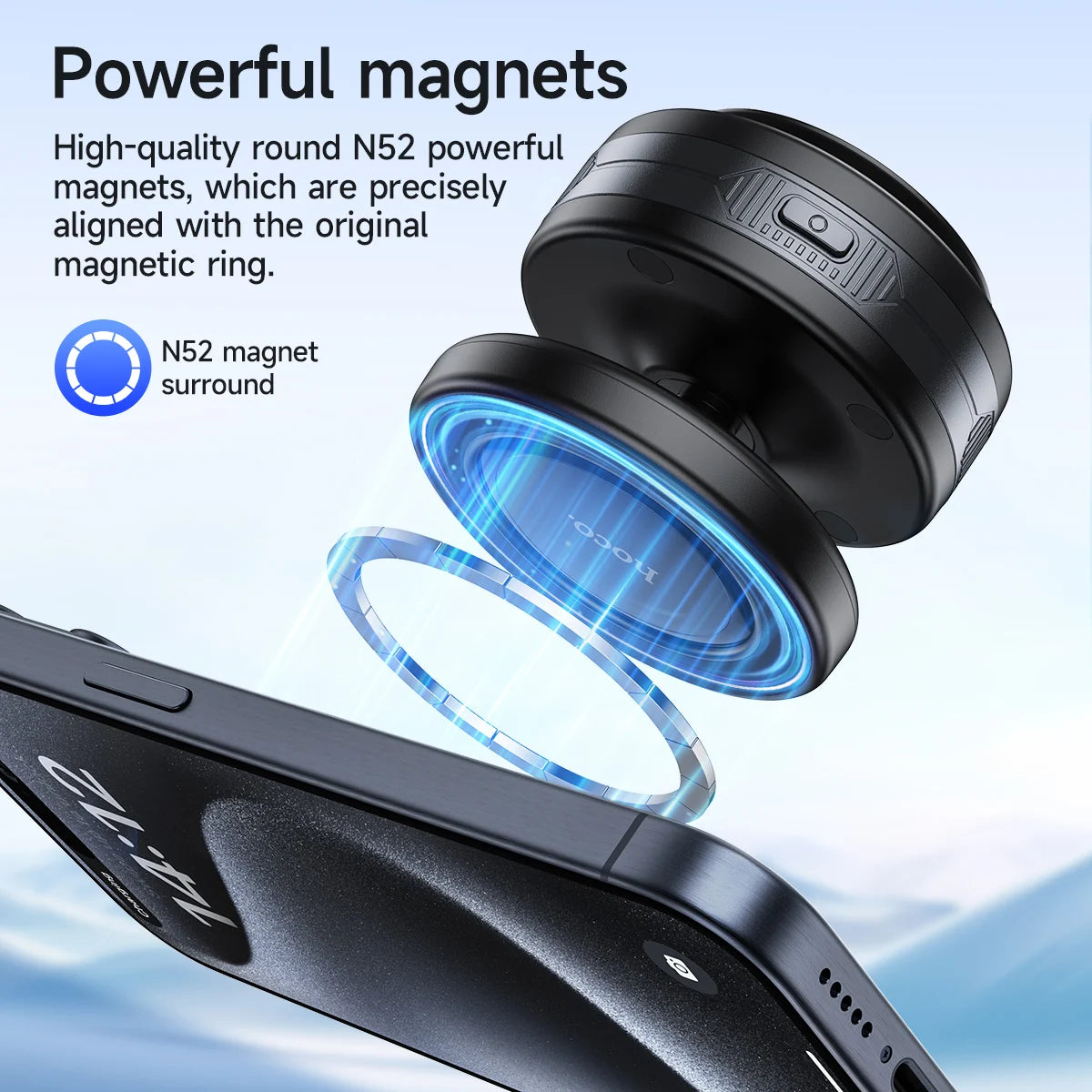 HOCO H87 Magnetic Vacuum Car Phone Mount