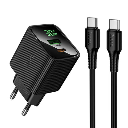 HOCO CS84A 30W GaN Fast Charger with Digital Display