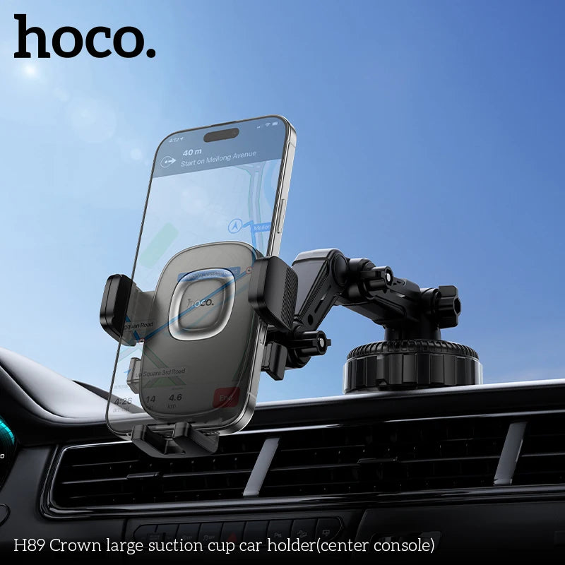 HOCO H89 Suction Cup Car Phone Mount with Adjustable Arm