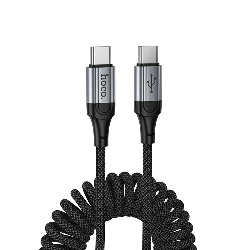 HOCO X121 60W USB-C Spiral Fast Charging Cable