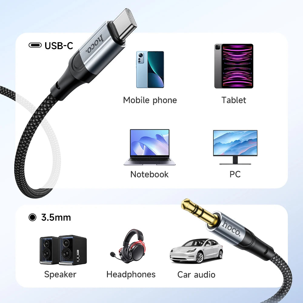 HOCO UPA26 USB-C to 3.5mm Hi-Fi Audio Cable
