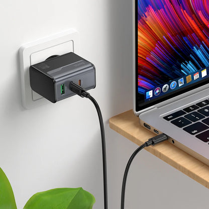 HOCO CS75A 70W GaN Charger with 2 USB-C and USB-A