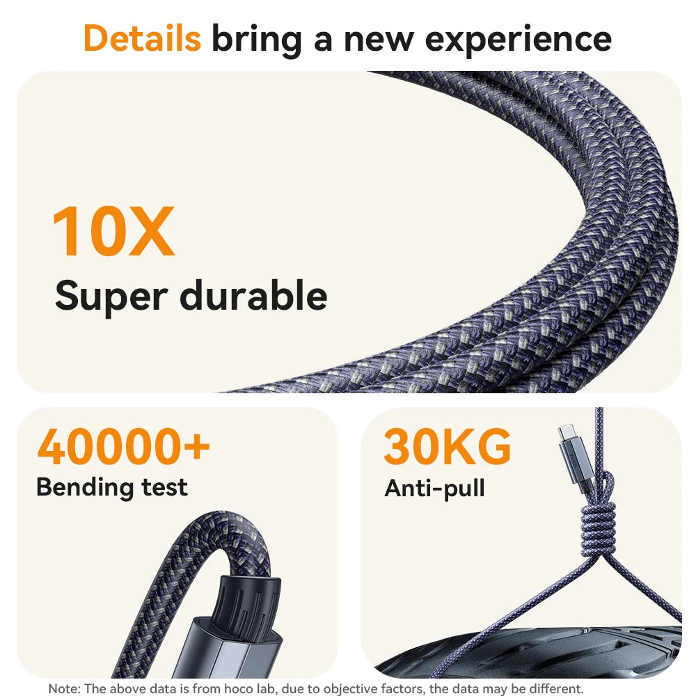 HOCO U134 USB-C to USB-C PD 3.1 Cable 240W
