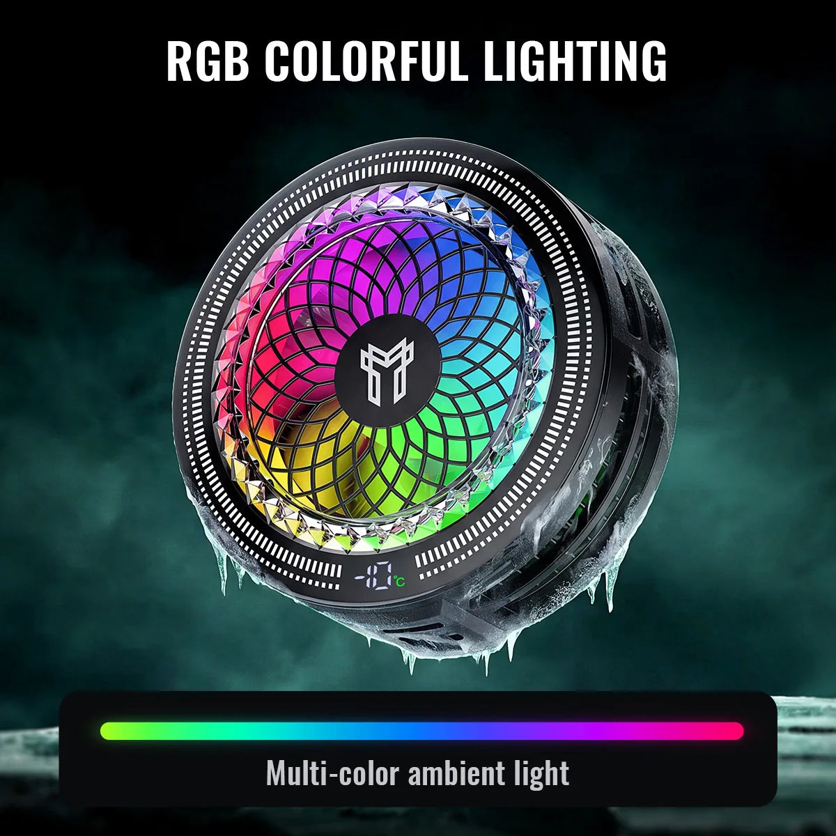 HOCO GA6 AI Magnetic Phone Cooler with RGB Display