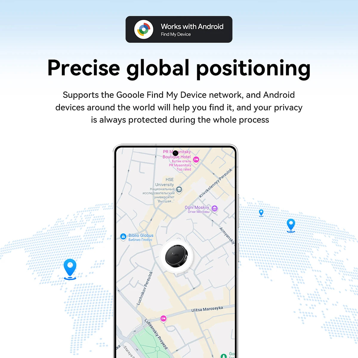 HOCO E96A Smart Tracker for Android (Google Find My Device)