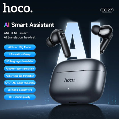 HOCO EQ27 AI Translation ANC & ENC Wireless Earbuds