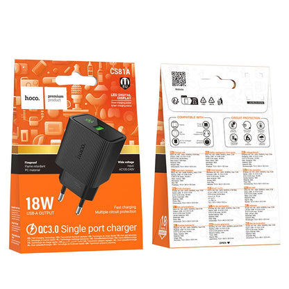 HOCO CS81A PowerDisplay 18W Fast Charger
