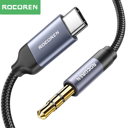 ROCOREN USB-C to 3.5mm AUX Audio Cable