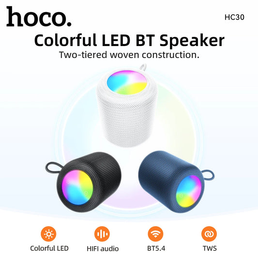 HOCO HC30 LED Mini Bluetooth Speaker – 5W Portable Sound