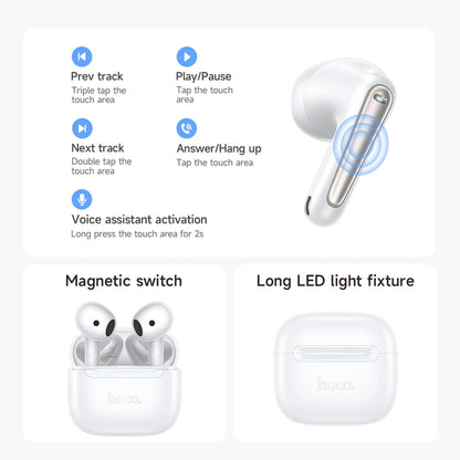 HOCO EQ38 App-Controlled Semi-In-Ear Wireless Earbuds