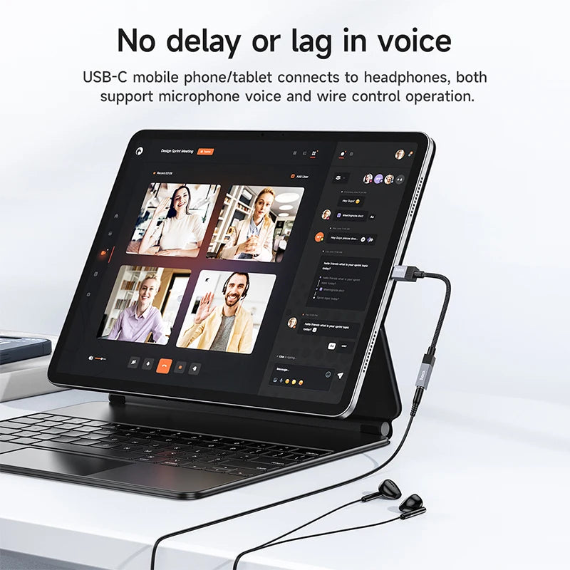 HOCO UPA32C USB-C to 3.5mm Audio Adapter with DAC