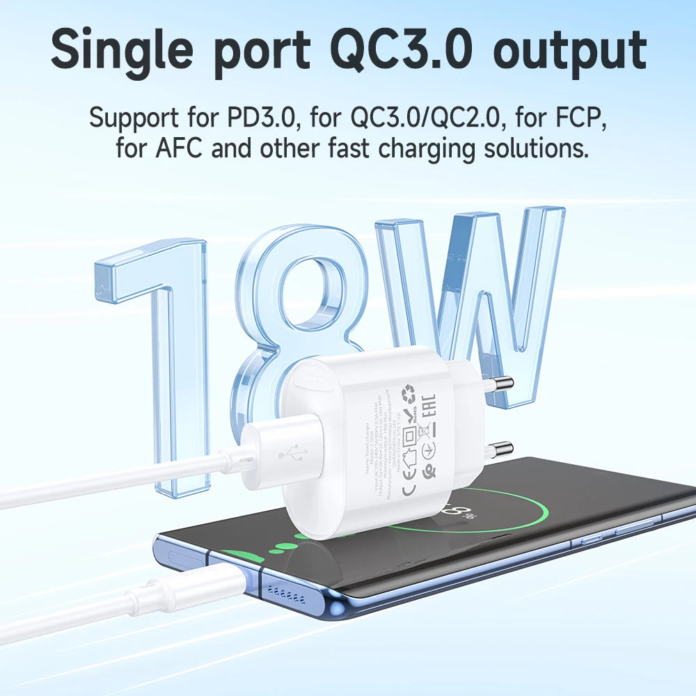 HOCO C109A 18W QC 3.0 Fast Charger