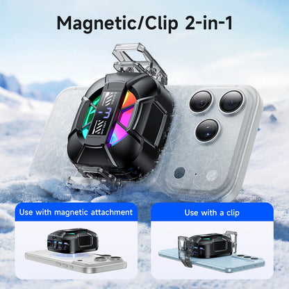 HOCO GA5 Magnetic Phone Cooler with Digital Display and RGB