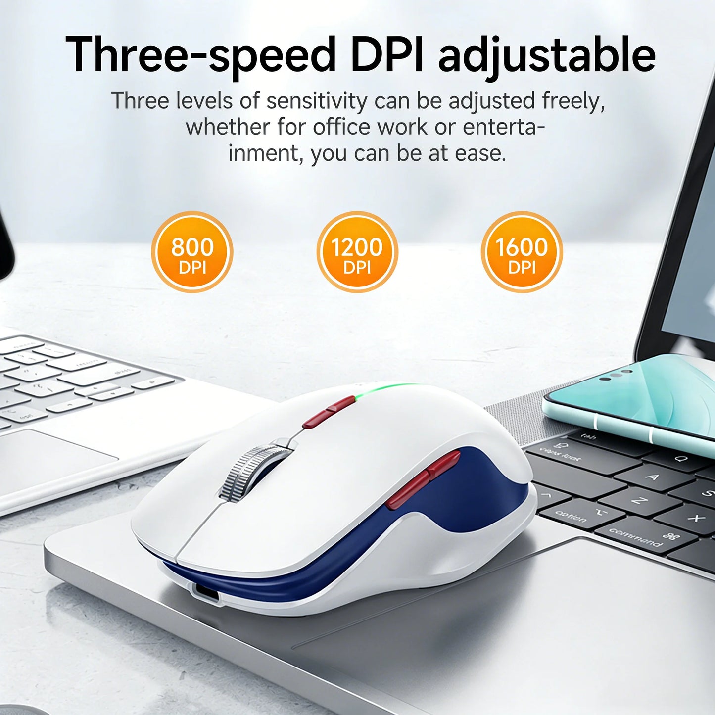 HOCO GM40 DualMode Rechargeable Wireless Mouse