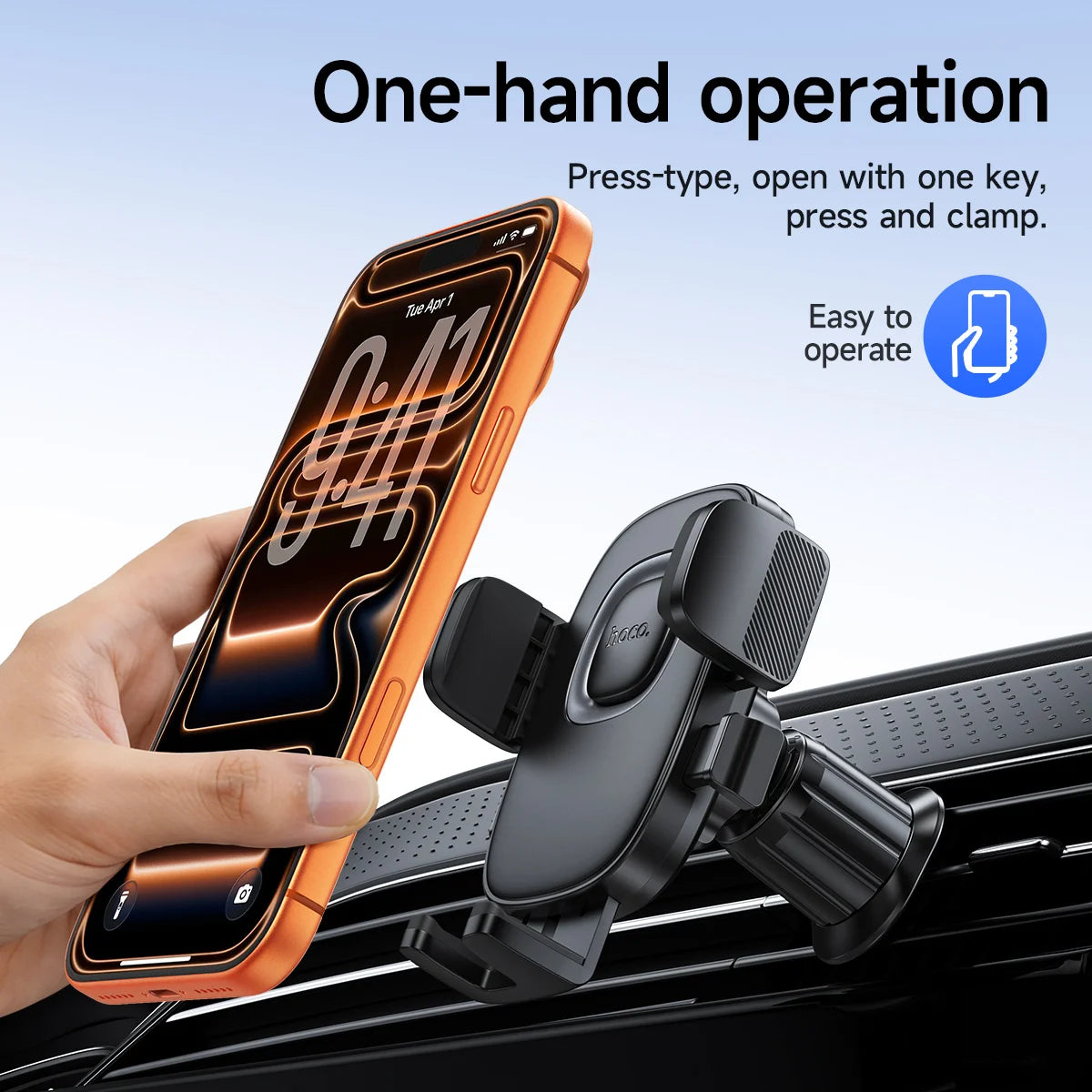 HOCO H75 Automatic Air Vent Car Phone Holder
