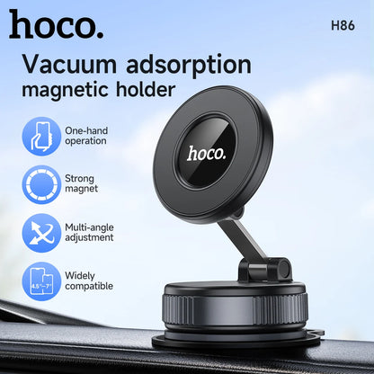 HOCO H86 Vacuum Magnetic Car Phone Holder (360° Rotation)